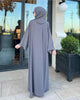 GEORGETTE PLAIN MAXI ABAYA WITH STOLER