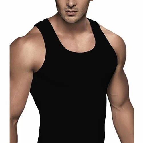 Black gym vest